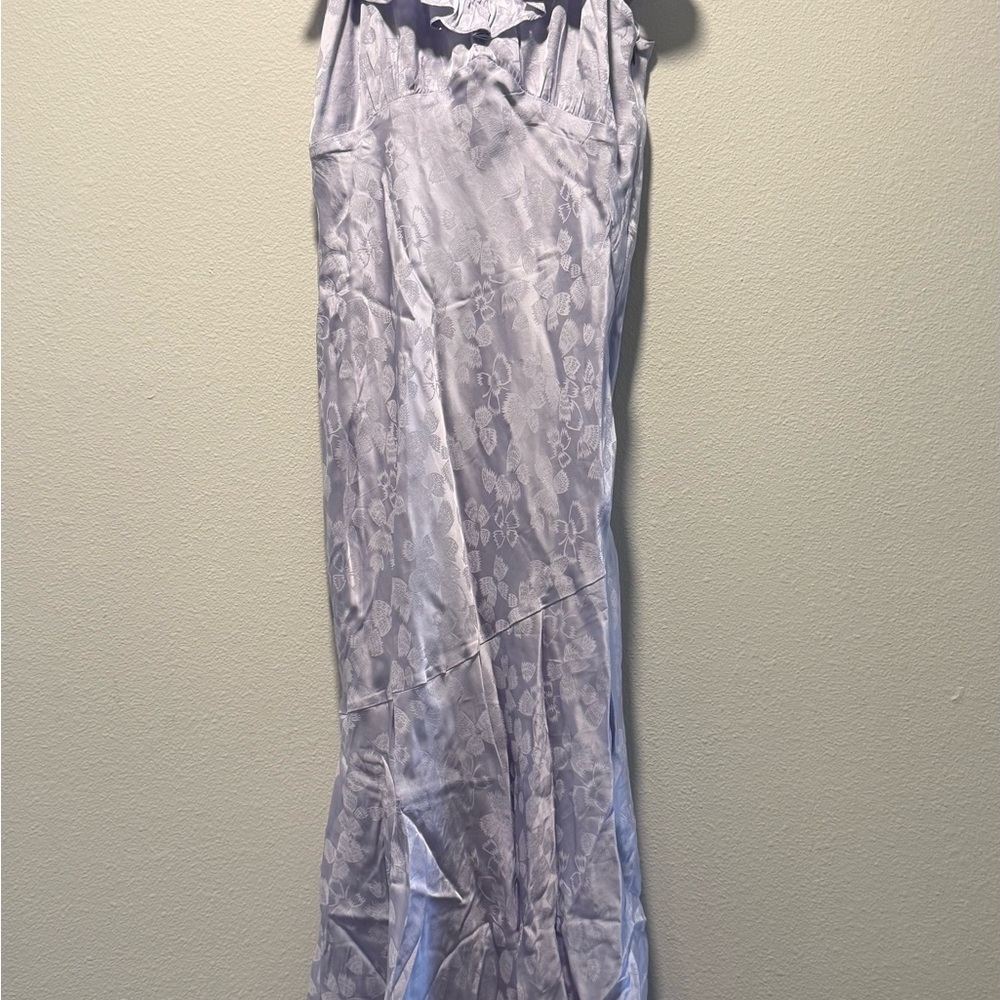 Astr Lavender Satin Dress